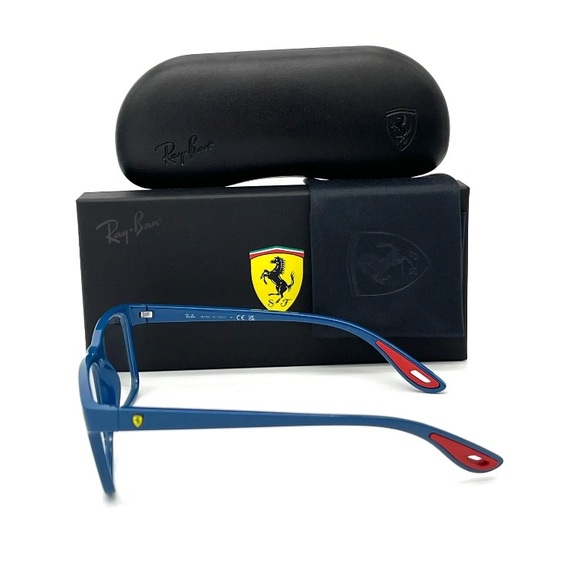 Ray Ban FERRARI RX7205M F669 Blue Vallarta / Demo Lens 54mm Eyeglasses RB72052M - Picture 3 of 4